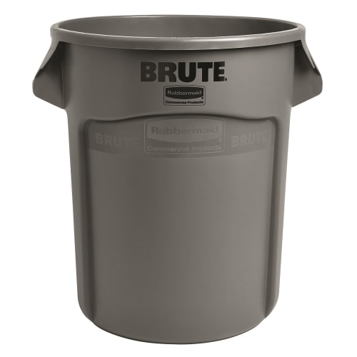 Rubbermaid Vented Brute 20 Gallon Waste Container, Gray
